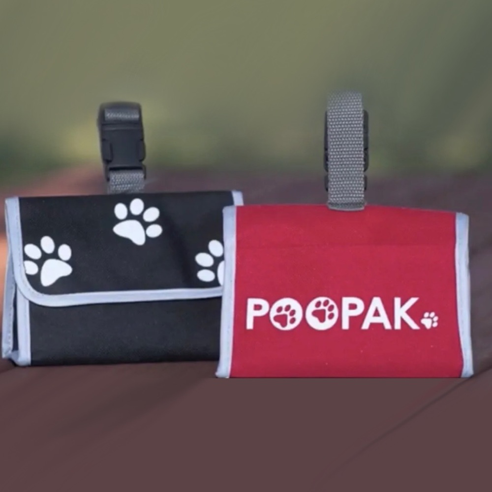 NEW* POOPAK Pet Poop Bag - RED ONLY